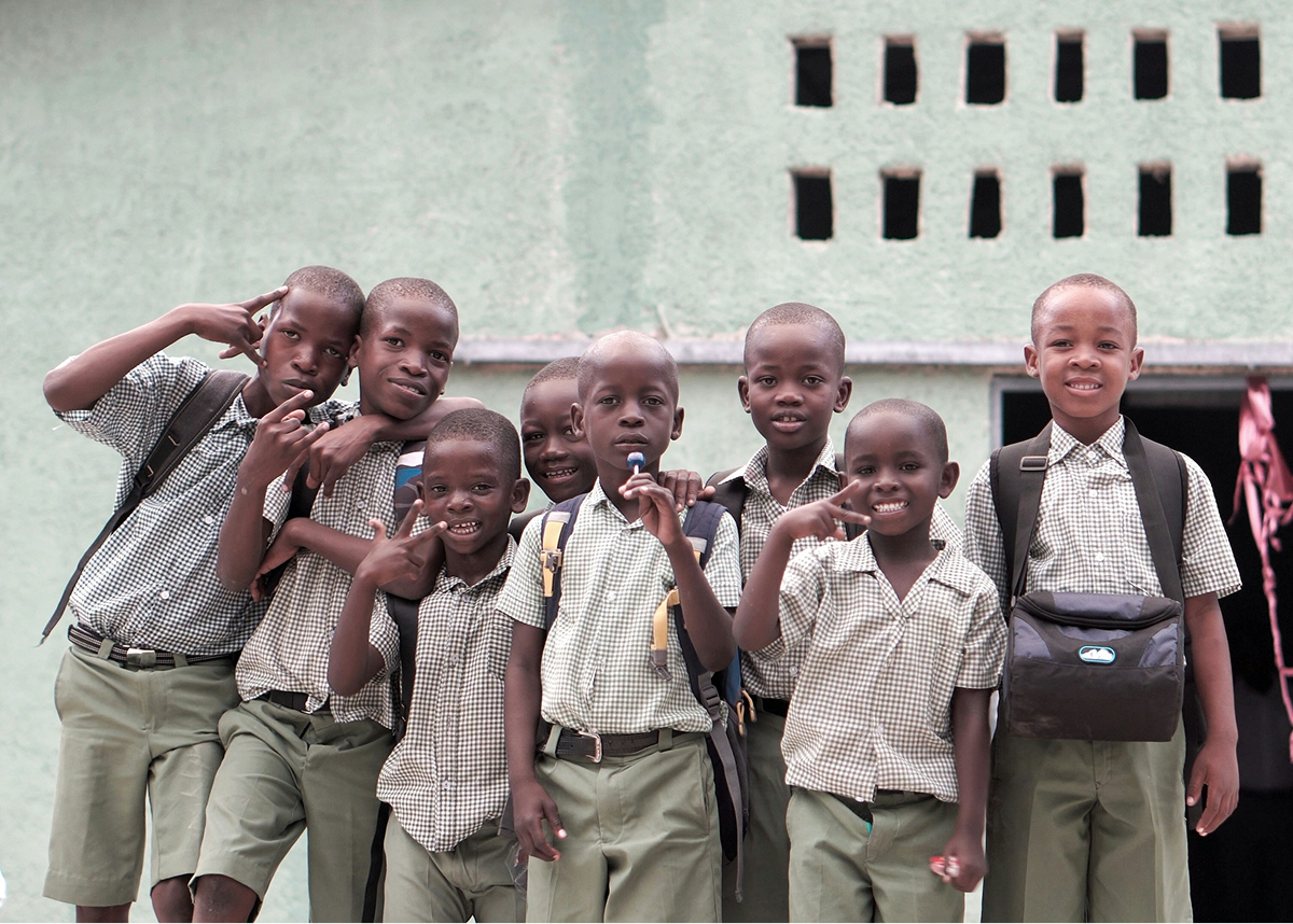 Students in Rwanda